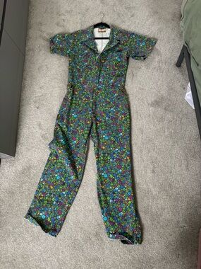 Big Bud Press Floral Jumpsuit in Green, Blue, Purple